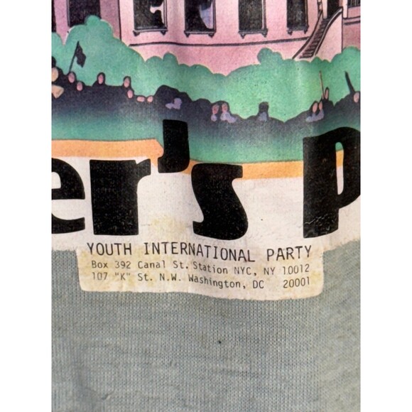 RARE Youth International Party YIP 1977 Washington DC‎ Smoke-In Hippie Shirt L - Picture 5 of 11